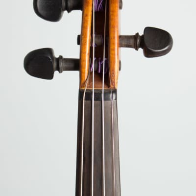Frantisek Zivec Violin 1959 Amber Varnish Finish, curly maple and spruce, brown canvas hard shell cs image 5