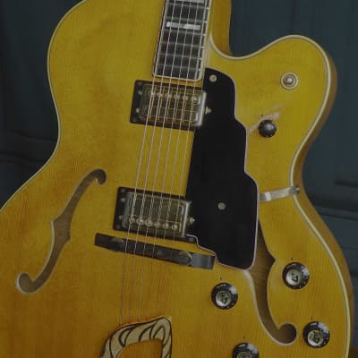Guild X-500 Stuart 1969 - Blonde Hollow Body Electric Guitar w/Case image 13