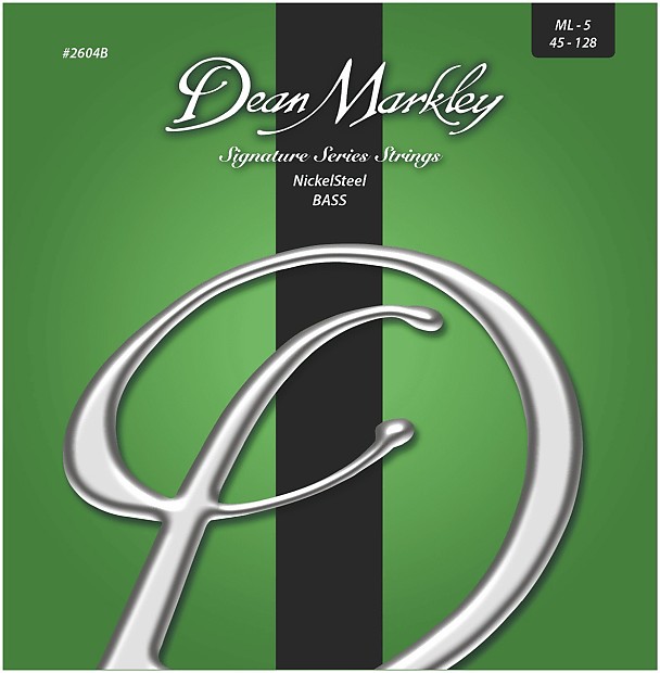 Dean Markley 2604B Nickel Steel 5-String Bass Strings - Medium Light (45-128) image 1