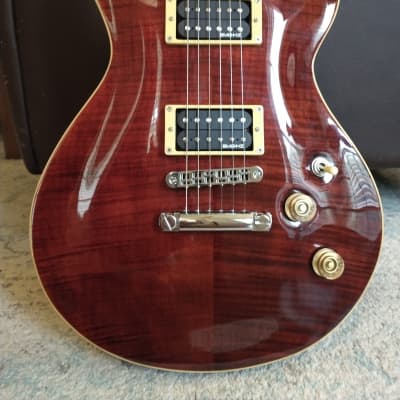 Cort M600 M Series Double Cutaway HH with Flame Maple Top 2002 - Cherry  Burst