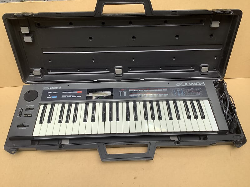 Roland Alpha Juno-1 49-Key Programmable Polyphonic Synthesizer 1985 - 1988 - Black image 1