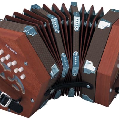 Hohner D40 Concertina Accordion G/C Keys | Reverb