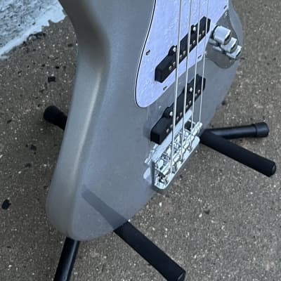 GAMMA Custom Bass Guitar J23-04, 4-String Beta Model, QuickSilver Metallic image 1