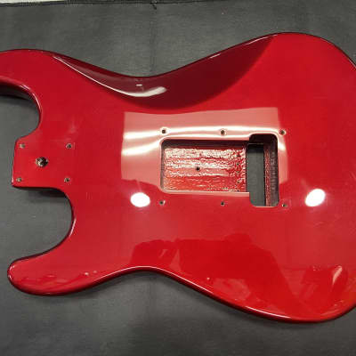 Squier  Affinity Stratocaster Body  2004 Red ** Needs Repair ** image 5
