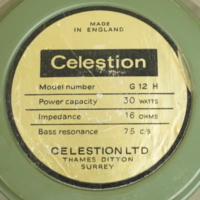 1970 Celestion G 12 H T1534 30W 16OHM Speakers x 4 image 14