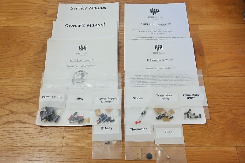 McIntosh MR78 restoration kit filter capacitor repair rebuild fix  			