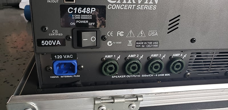 Carvin C1648P Powered Concert Series 2000 Watt 16 Channel Carvin C1648P Powered Concert Series 2000 Watt 16 Channel