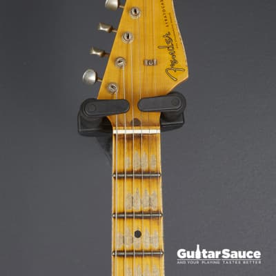 Fender Custom Shop 56 Stratocaster Heavy Relic Aged India Ivory Over 2 Tone Sunburst 2022 Used (cod.1378UG) image 9