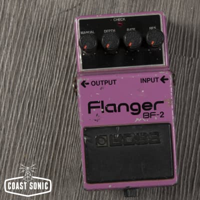 BOSS BF-2 Flanger 日本製 ブラックラベル ヴィンテージ BOSS BF-2 Flanger 1983 W/Box Vintage Guitar Pedal Made in
