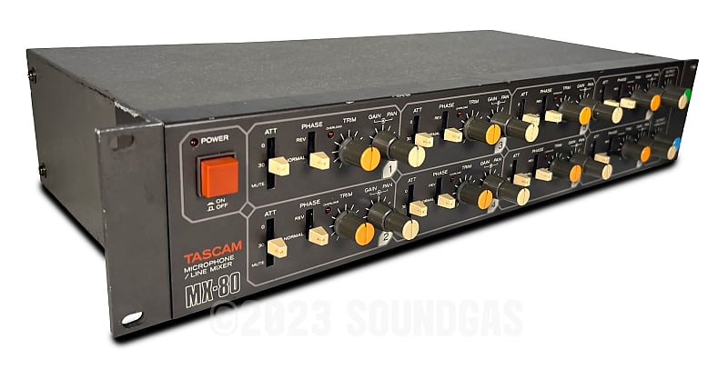 TASCAM MX-80 Mic/Line Mixer - Great M-208