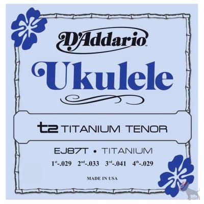 D'Addario EJ87T T2 Titanium Tenor Ukulele Strings image 1