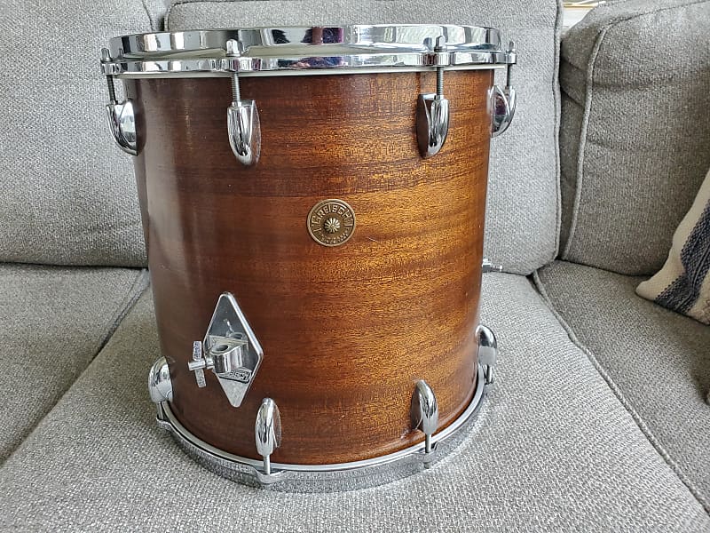 Gretsch 14 inch round badge floor tom drum 1960s Wood Reverb