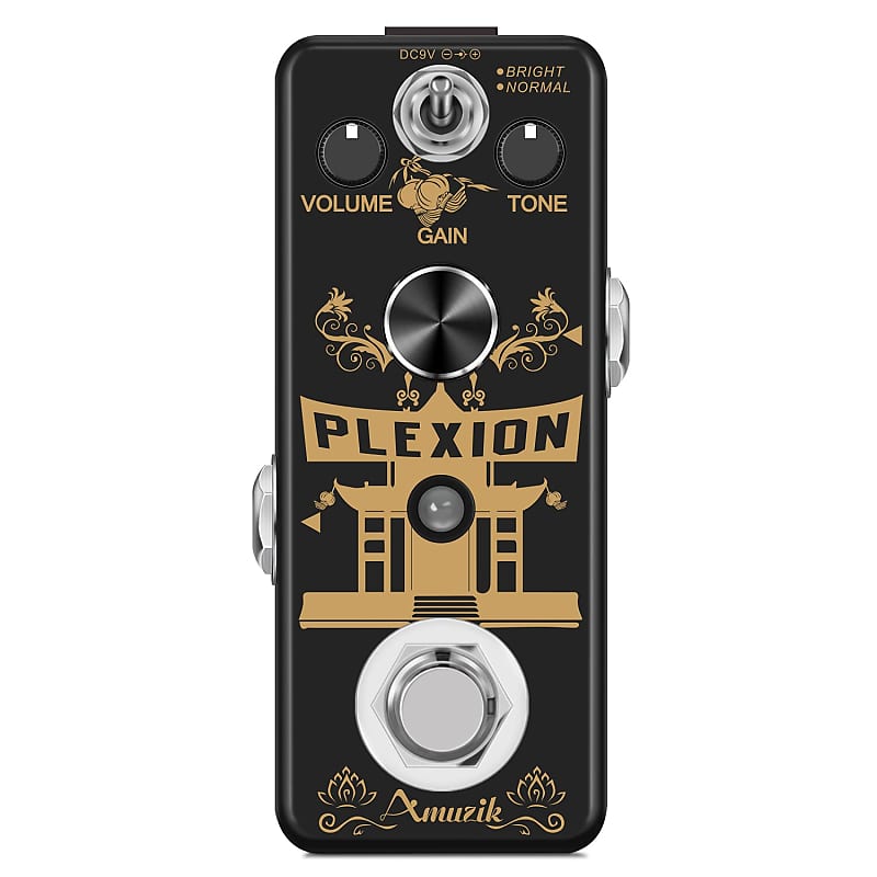 Plexion Effect Pedal Distortion Pedal For Guitar & Bass With Bright & Normal Modes True Bypass image 1