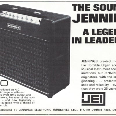 Jennings AC-40 Guitar Combo 1970s image 11