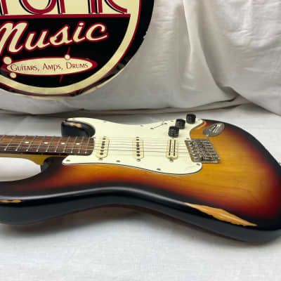 ESP LTD ST-203 Relic'd S-style Guitar 2015 - Sunburst image 12