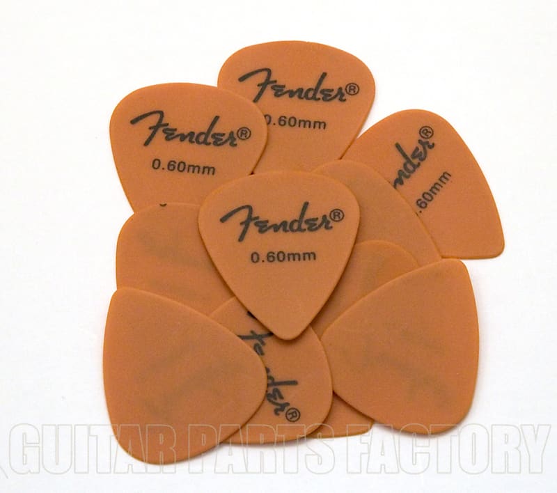 Fender Rock On Pick Pack médiator jaune 0.73 mm (lot de 12)