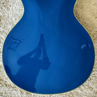 D'Angelico Deluxe DC LE Semi Hollow Guitar w/Case Matte Sapphire, DADDCSAPSNS image 10