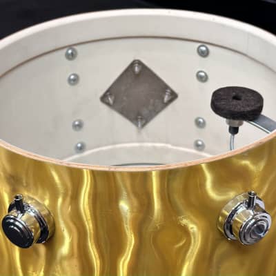Camco 20/13/16" 1960's Oaklawn Era Drum Set - Gold Satin Flame image 15