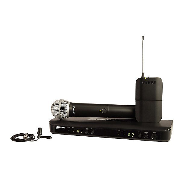 Shure BLX1288/CVL-M15 Wireless Lavalier/Handheld Combo System - M15 Band (662-686 MHz) image 1