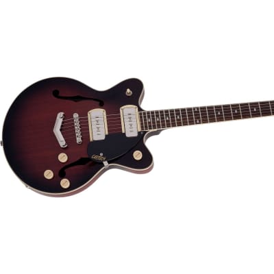 Gretsch G2655-P90 Streamliner Collection Center Block Jr. Double-Cut P90 Electric Guitar with V-Stoptail, Claret Burst image 9