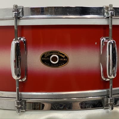 Slingerland 22/13/15/5x14" 60's Swingster/Stage Band Drum Set - Red/Silver Duco image 12