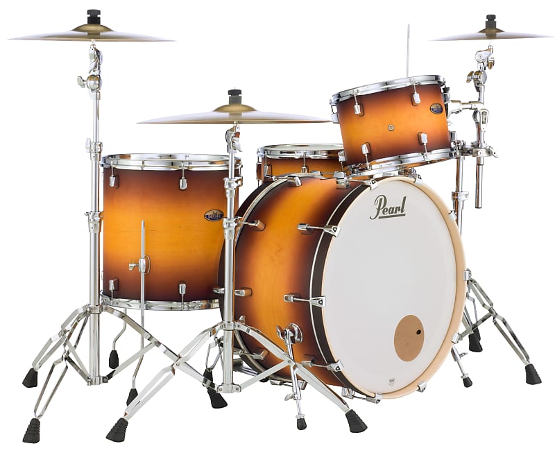 Pearl Decade Maple Classic Satin Amburst 13/16/24" 3pc Drums Shell Pack + HWP-930S Hardware | Dealer image 1