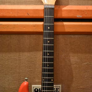 Vintage 1960s Watkins Wem Rapier 33 Solid Body Red Guitar w/ OHSC & Strap image 4