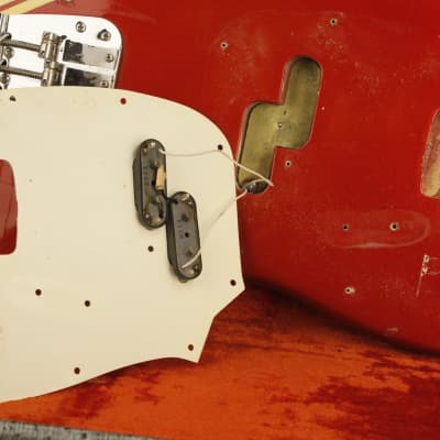 original 1971 Fender MUSTANG BASS Competition Red w/MATCHING HEADSTOCK!!! image 25
