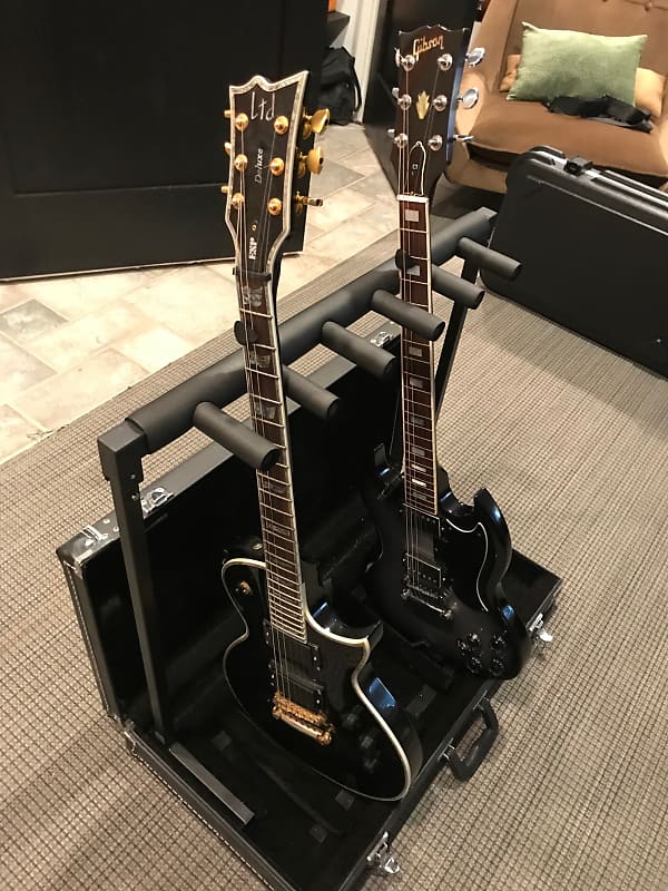 Rockstand Rockstand 5 Guitar Case Stand Black Reverb