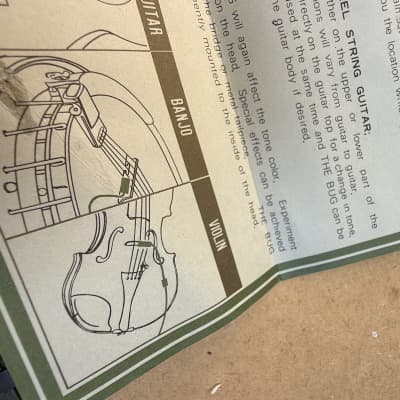 Ibanez The Bug vintage acoustic instrument guitar pickup made in Japan with orginal box 70’s image 7