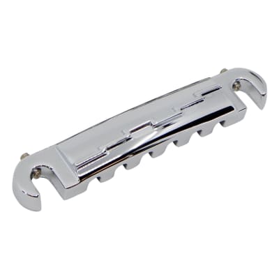 Compensated Wraparound Bridge Zinc Diecast Chrome without studs or anchors image 1