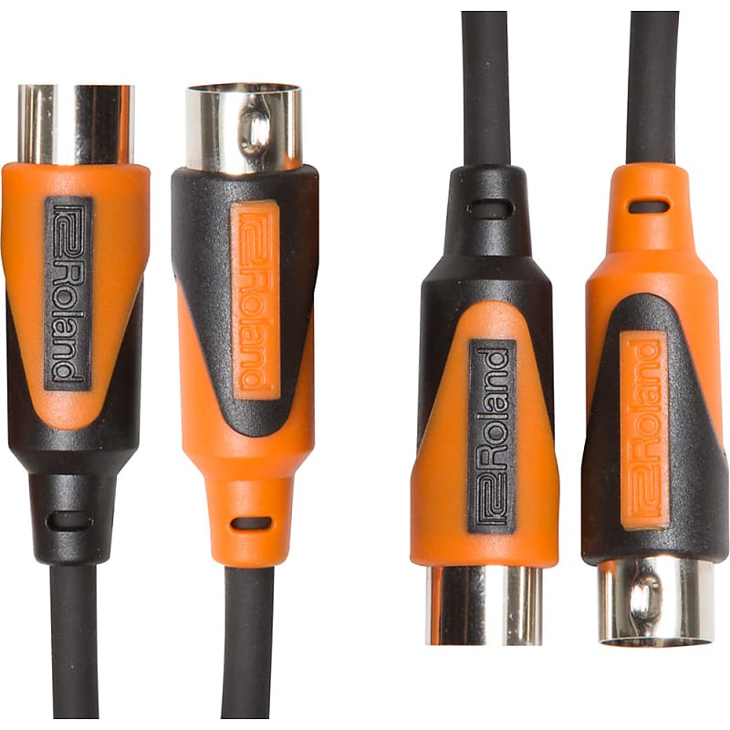 Mint Roland RMIDI-B5-DUAL Black Series Dual MIDI Cable, Straight to Straight, 5ft image 1
