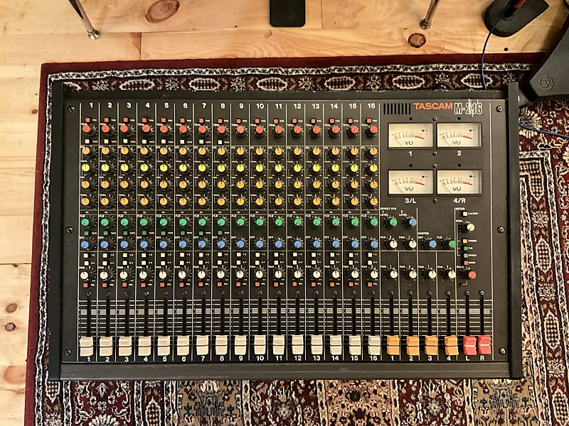 TASCAM M216 ANALOG Mixer 16 Channel 4 Bus**SERVICED** Reverb