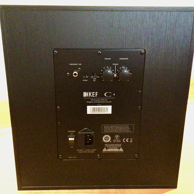 KEF C4 Subwoofer, Powered 8-inch, 200 watt, Still in