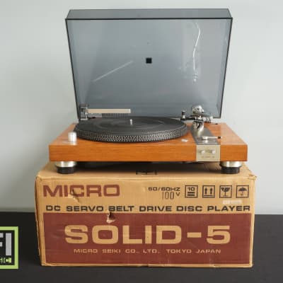Micro Seiki Solid-5 Belt Drive 2 Speed Audiophile Turntable & Grace PE-16 - 100V image 1