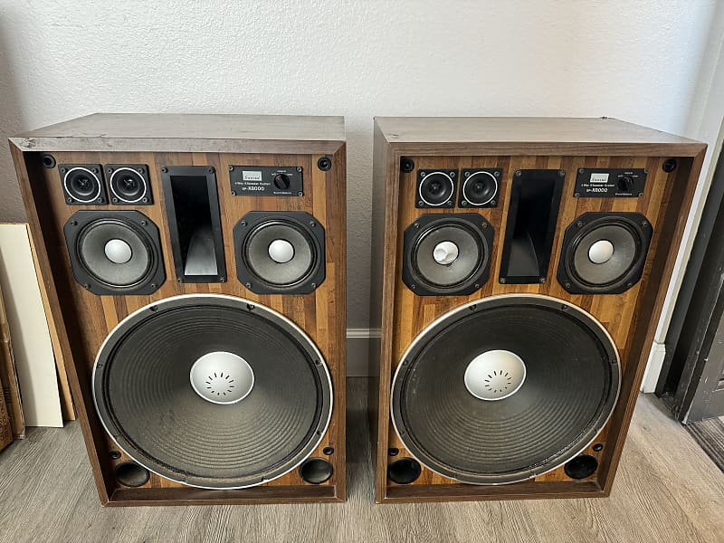 Vintage Sansui SP-X8000 Speakers System 250 Watts/ Ohms Work Great