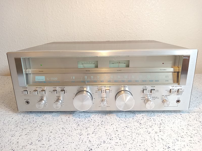 Sansui G5500 Stereo Receiver 60 WPC Vintage Japan Tested Reverb