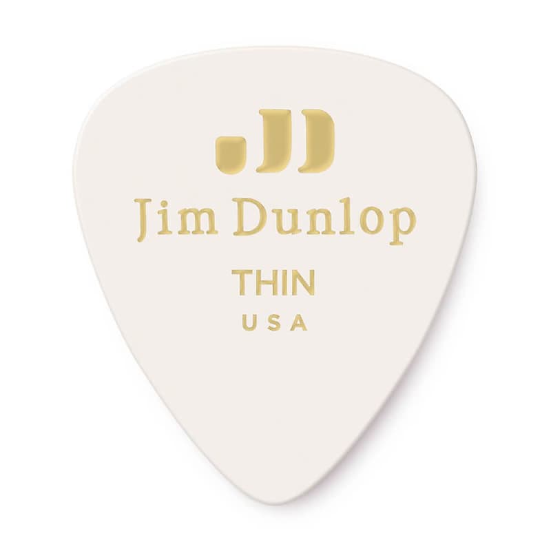 Dunlop 483R01TH Celluloid Standard Classics Thin Guitar Picks (72-Pack) image 1