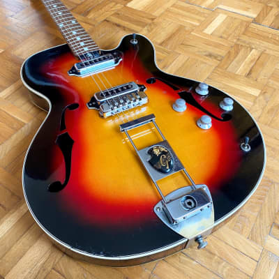 Impossible to find! Galanti 2V hollow body guitar (Italy, 1960s)! Set up by professional luthier! image 4