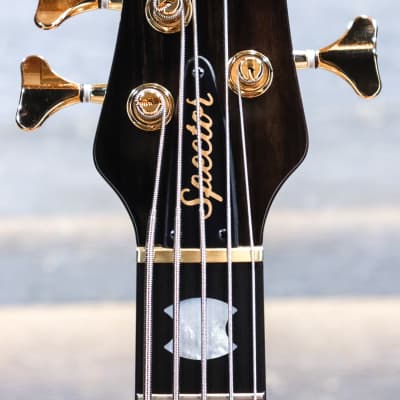 Spector USA Custom Shop NS-5XL Buckeye Burl Top 5-String Electric Bass w/Case image 5