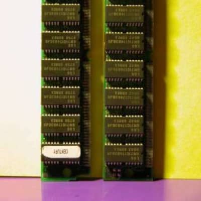 YAMAHA lot 2 Barettes x 32 M° Memory RAM 64 MB A-3000 4000 5000 SU-700 EX5R EX-7