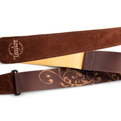 Taylor - 4126-20 - Taylor Swift Guitar Strap - Brown - 2" Wide image 1