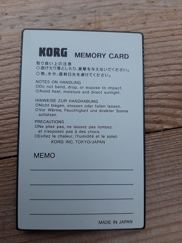 Korg ZSC-01 Sound Collection Card