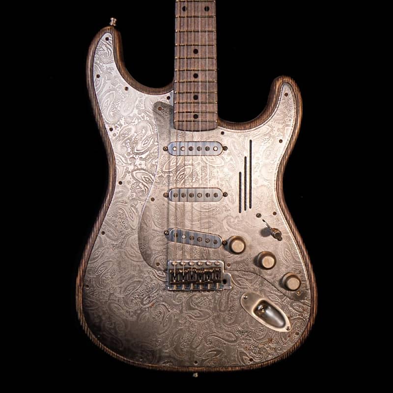 James Trussart 2017 Steel-O-Matic Electric Guitar in Antique Silver image 1