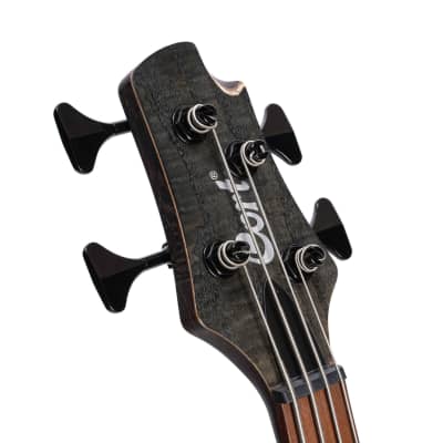 Cort Artisan Series B4 Element 4-String Bass Guitar Open Pore Black image 6