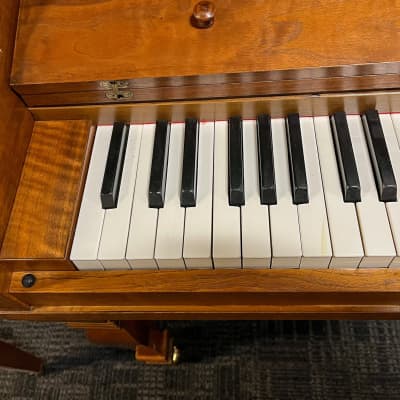 (SOLD)Starck 40" Satin Walnut Console Piano c1942 #122565 image 6