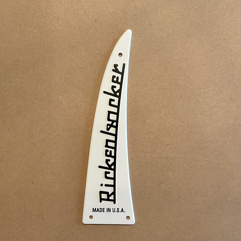 Rickenbacker Truss Rod Cover with Screws, White, for Guitar Reverb