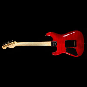 Used 2007 Charvel Custom San Dimas 1H Electric Guitar Transparent Candy Red image 3