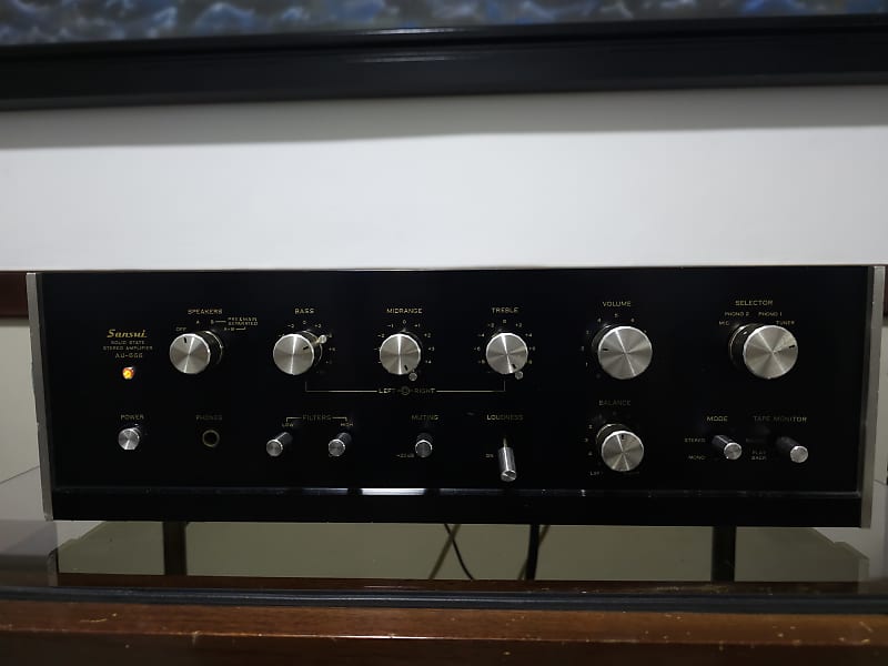 Sansui Au-666 Solid State Amplifier Recapped Operational  			