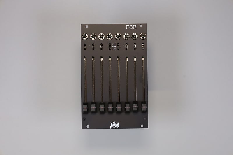 F8R 8 Channel Fader Bank with CV, I2C, and MIDI - Black Jacks on top image 1